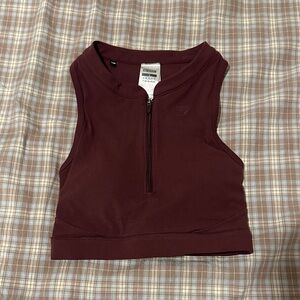 Gymshark Zip-Up Sports Bra tank for Running